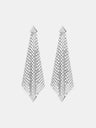 Silver chainmail earrings