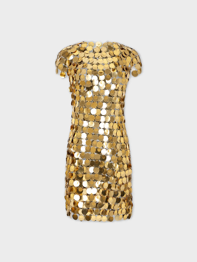 The iconic gold Sparkle disc dress - Image 1