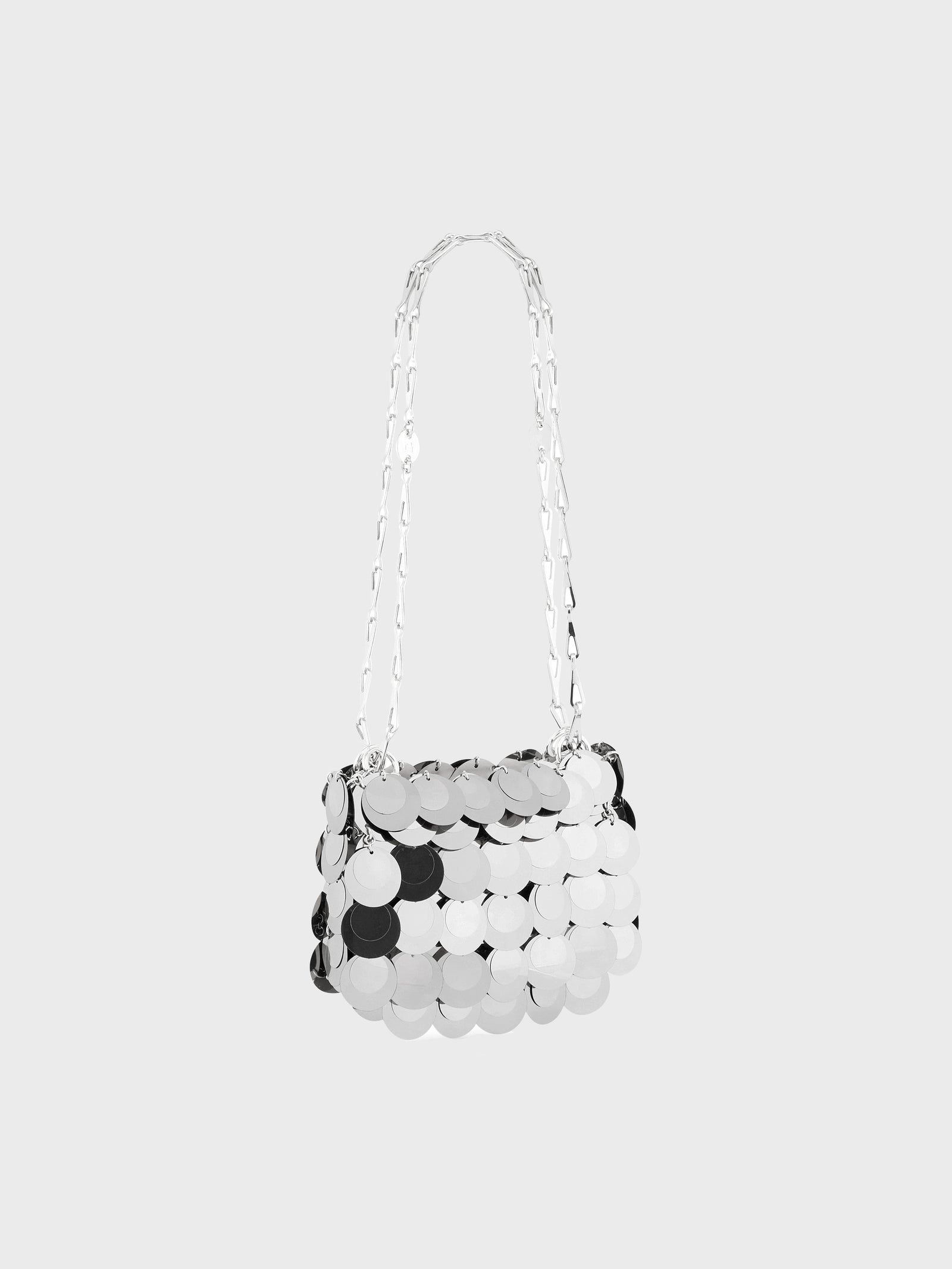 Silver sparkle discs nano bag position 2 - Image 2