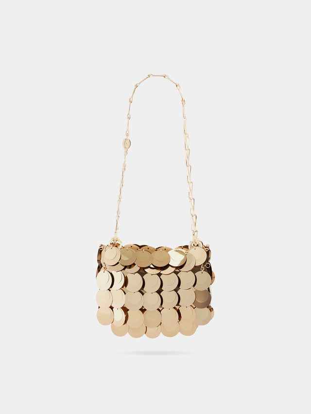 Gold sparkle discs nano bag - Image 1