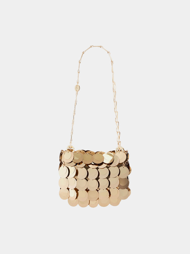 Gold sparkle discs nano bag - Image 1