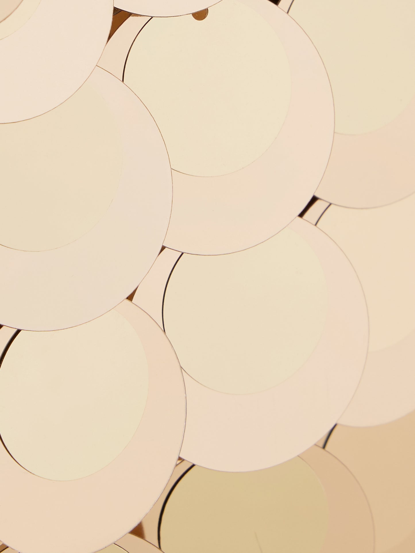 Gold sparkle discs nano bag