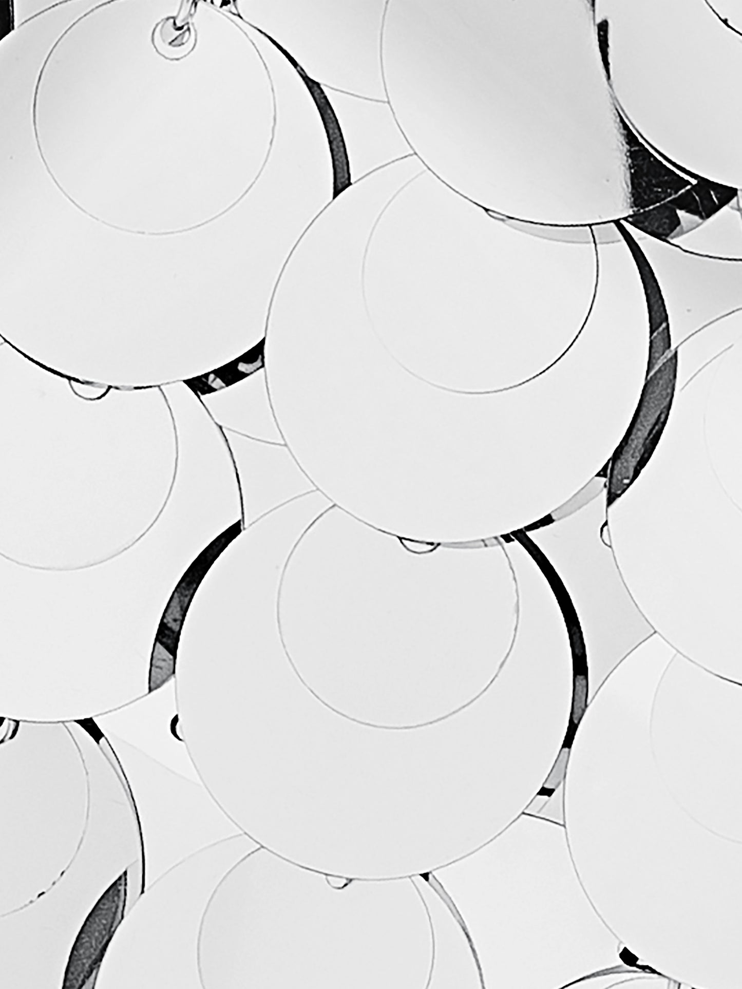 Silver sparkle discs nano bag