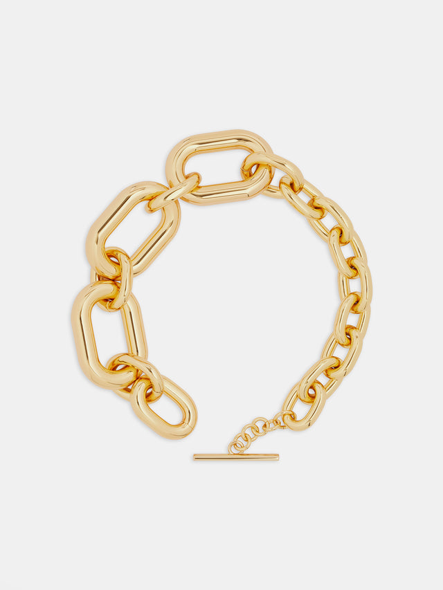 Gold oversized XL link necklace - Image 1