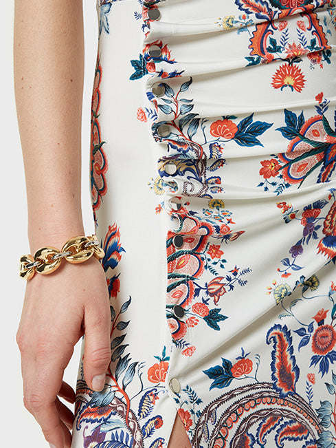 Eight chunky bicolored bracelet