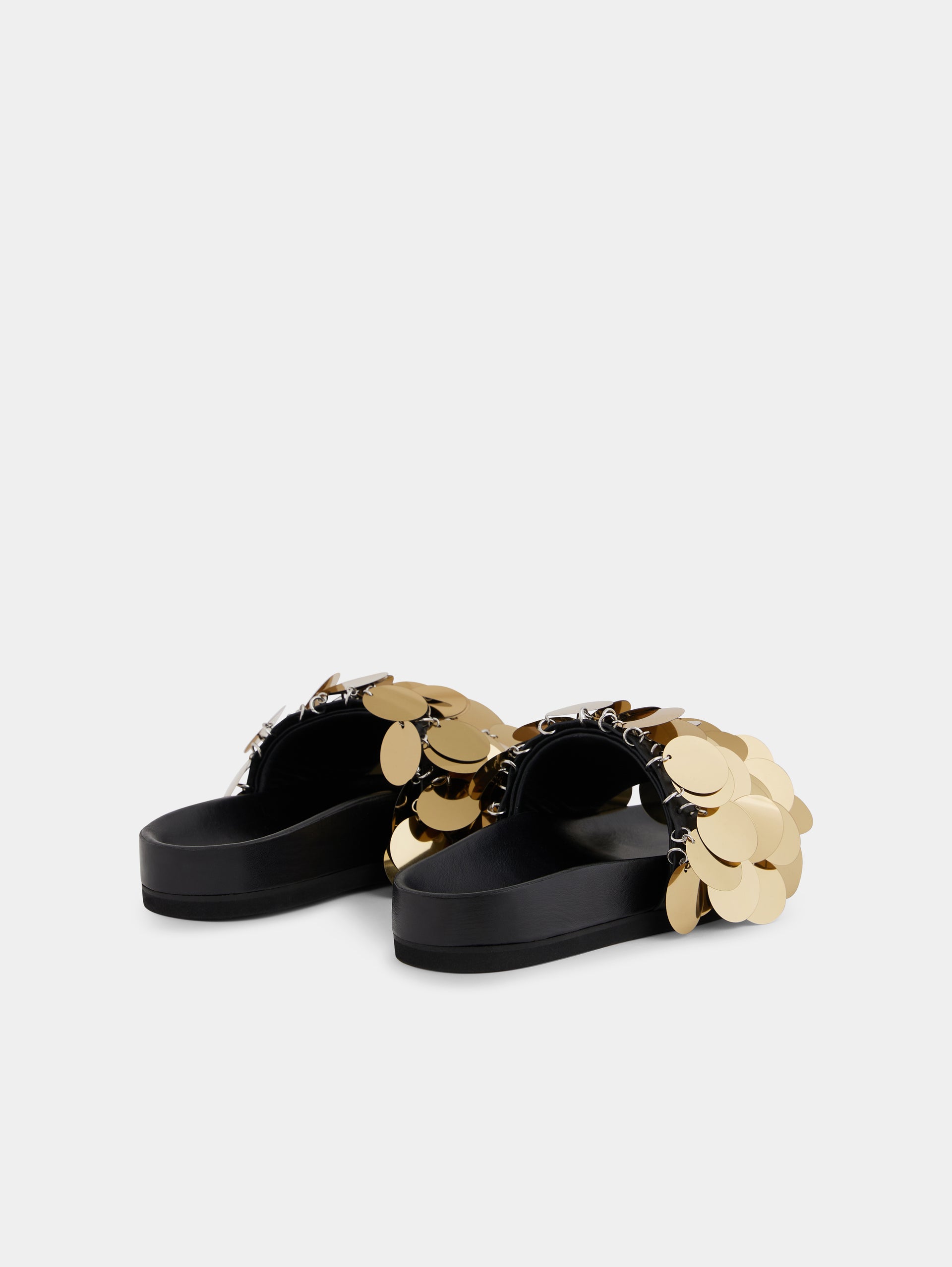 Sequin-embellished slides position 4
