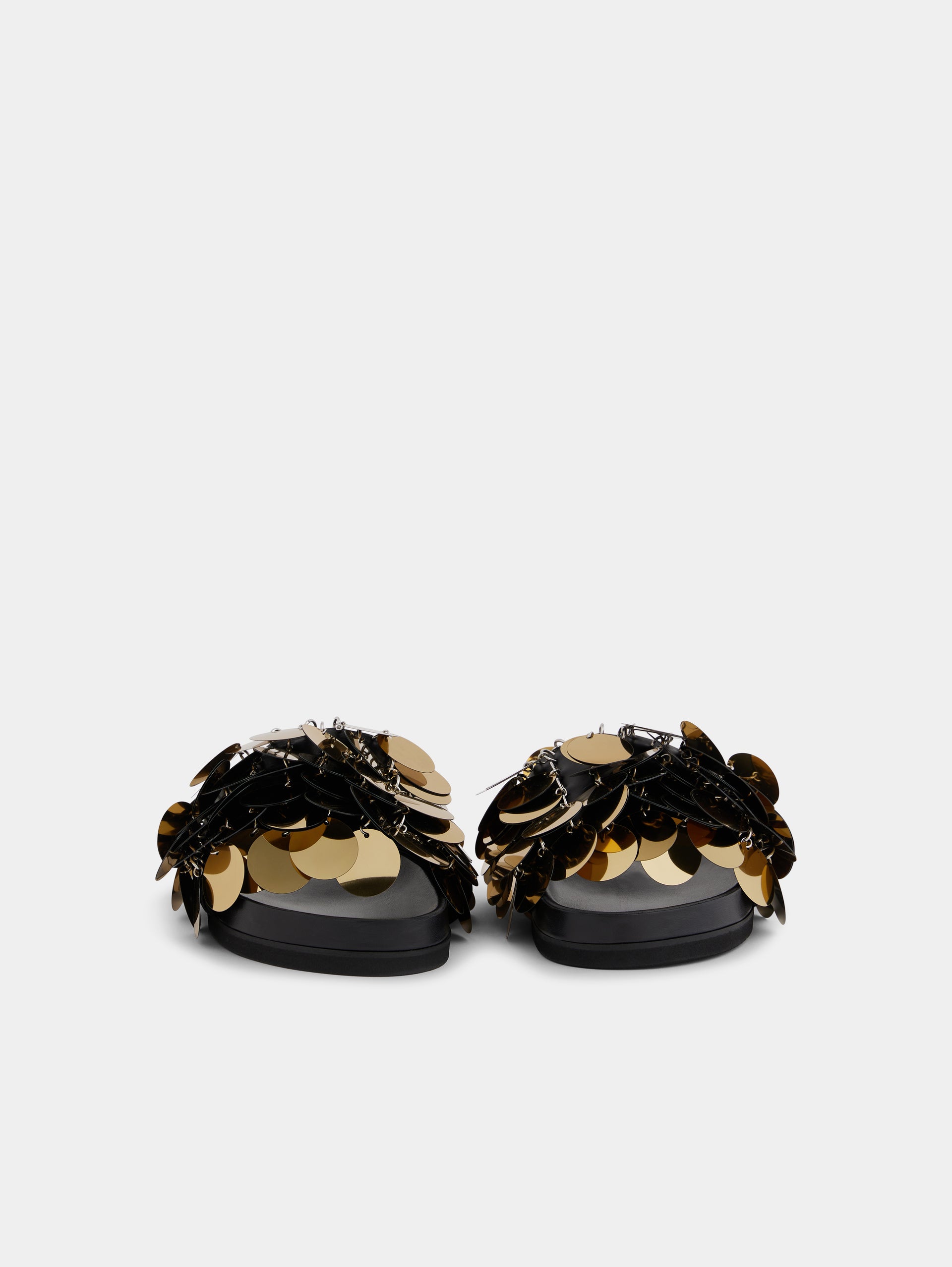 Sequin-embellished slides position 3