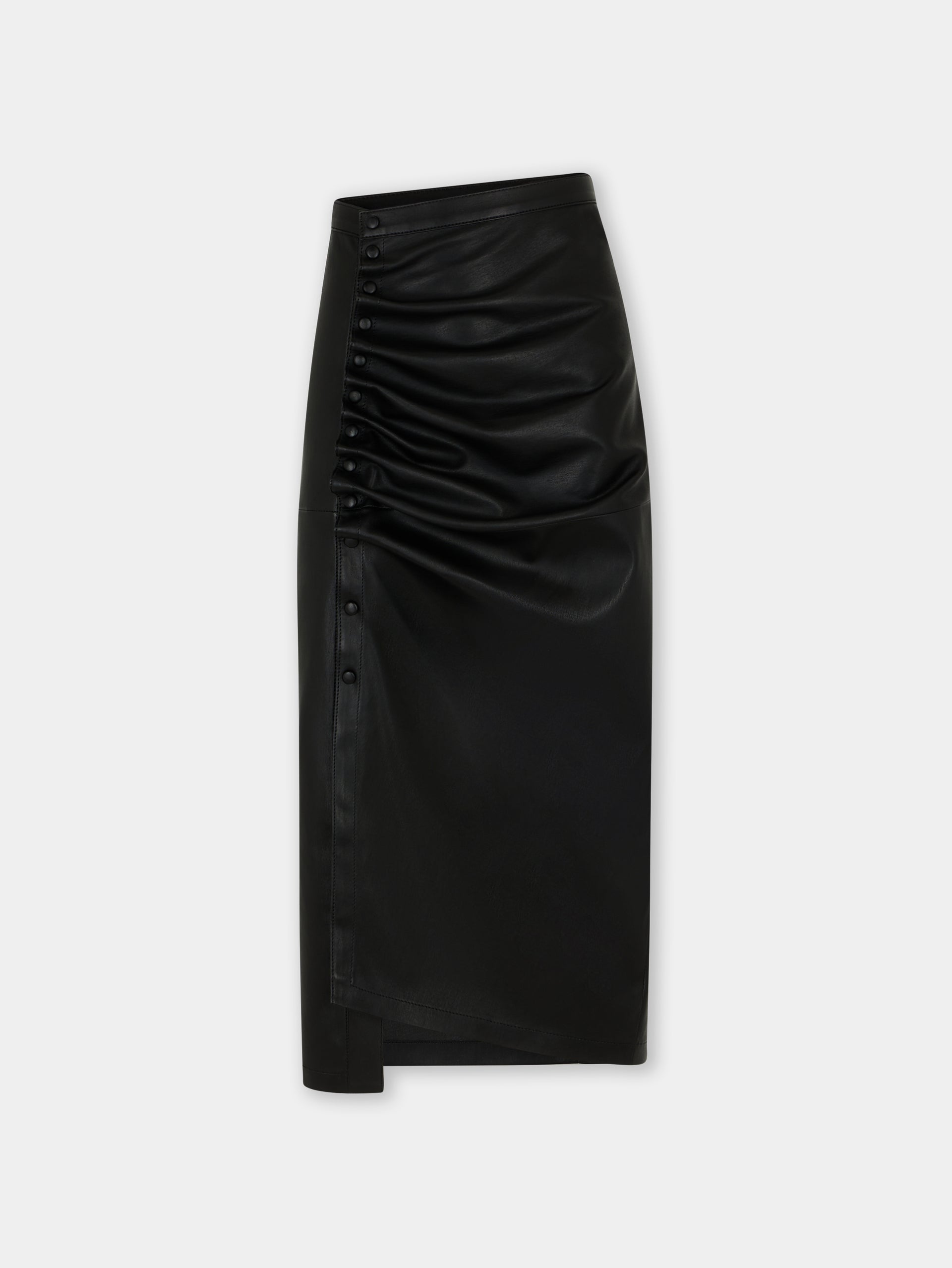 Midi skirt in lambskin position 1