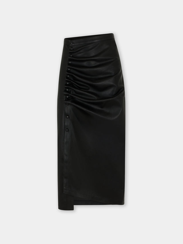 Midi-skirt in lambskin - Image 1