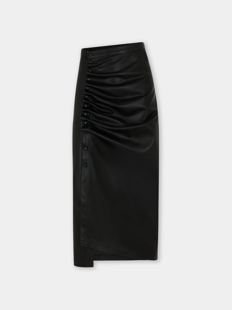 Midi skirt in lambskin position 1 - Image 1