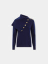 Navy sweater in wool