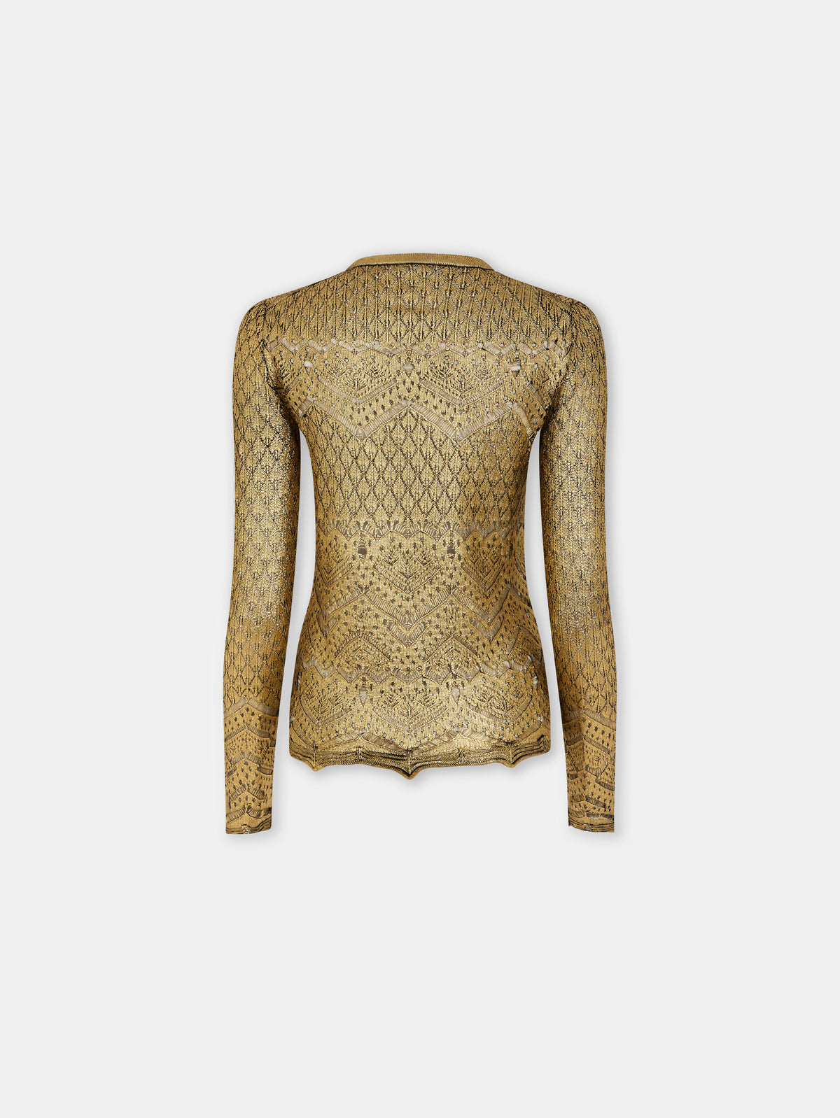 LACE-LIKE KNIT SWEATER