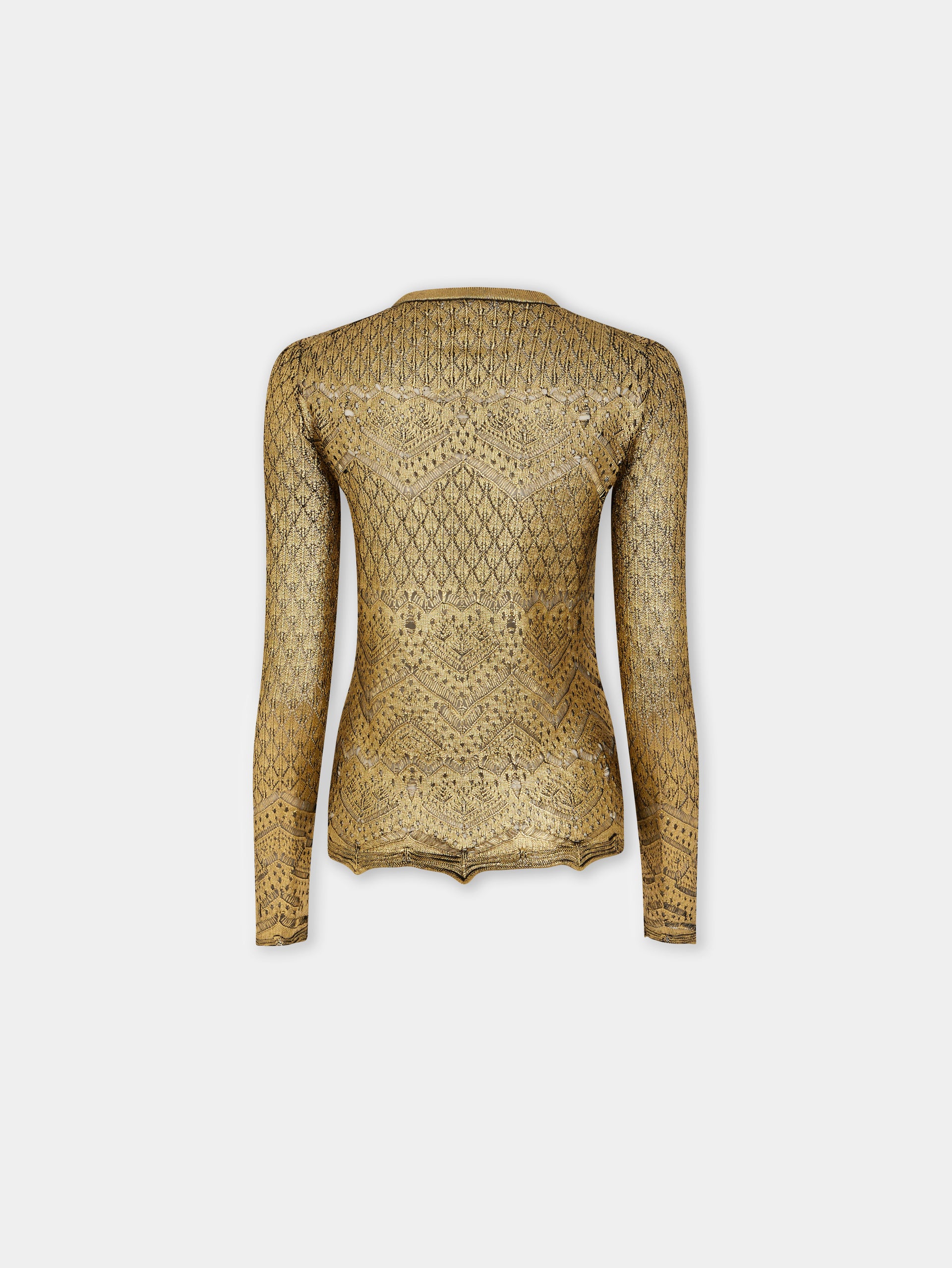 LACE-LIKE KNIT SWEATER