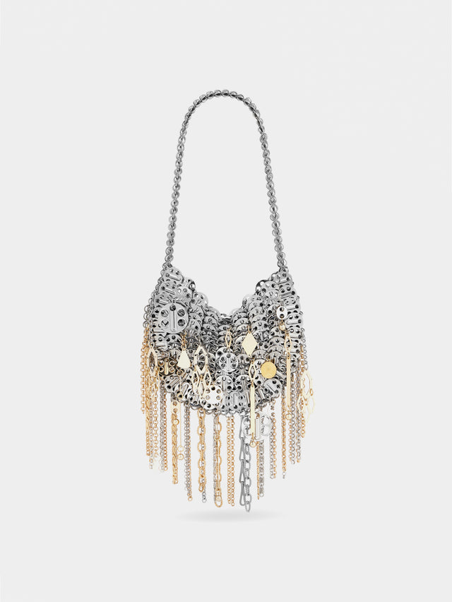 Iconic silver 1969 moon bag assembled with metallic pampilles - Image 1