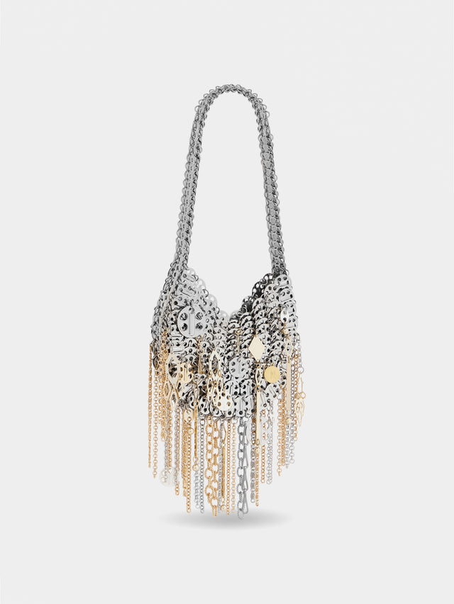Iconic silver 1969 moon bag assembled with metallic pampilles - Image 2
