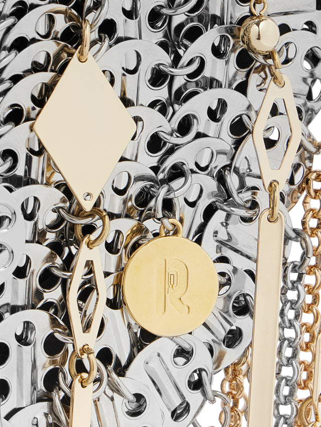 Iconic silver 1969 moon bag assembled with metallic pampilles - Image 3