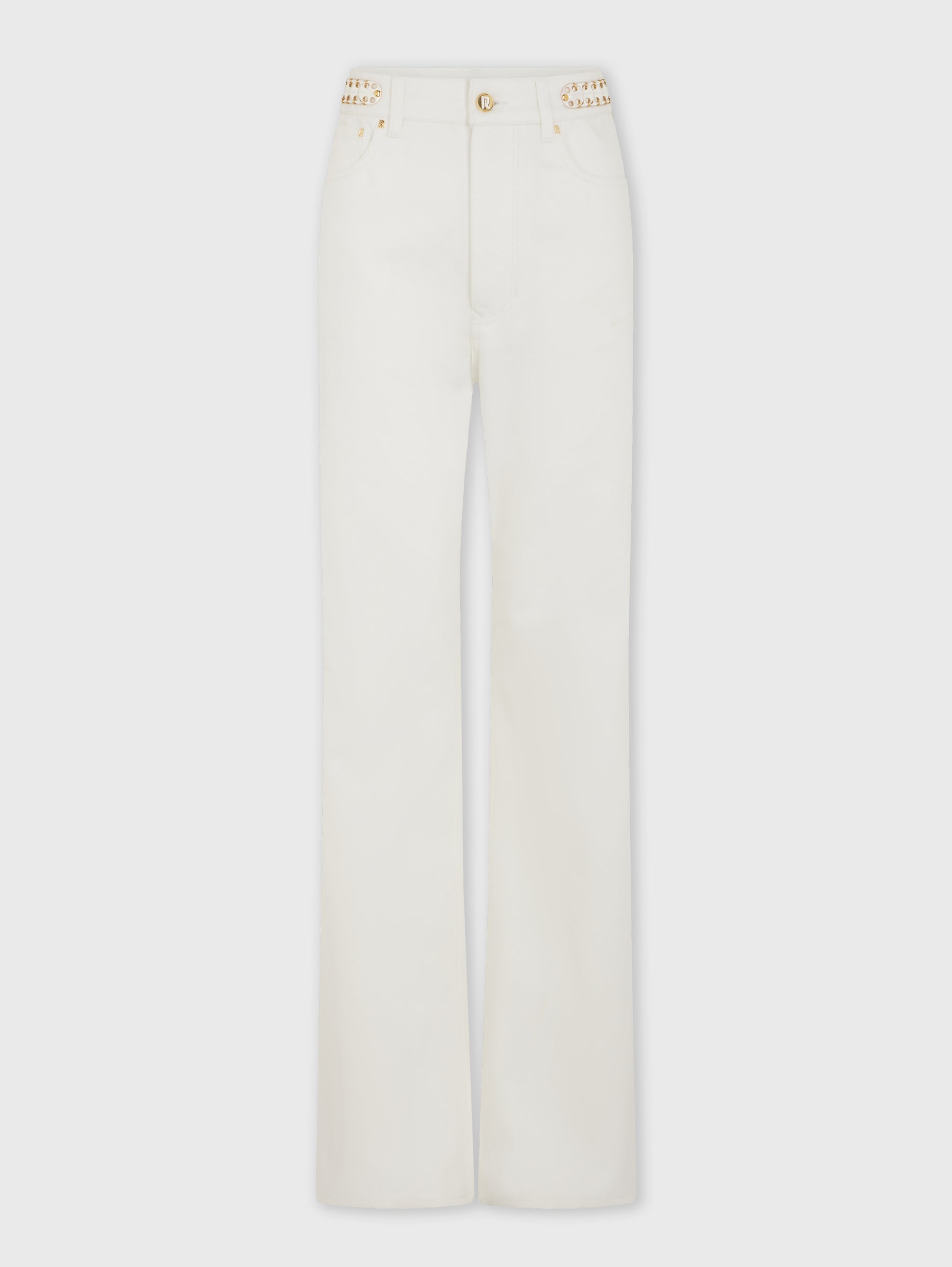 Signature off white jeans with 1969 discs position 1