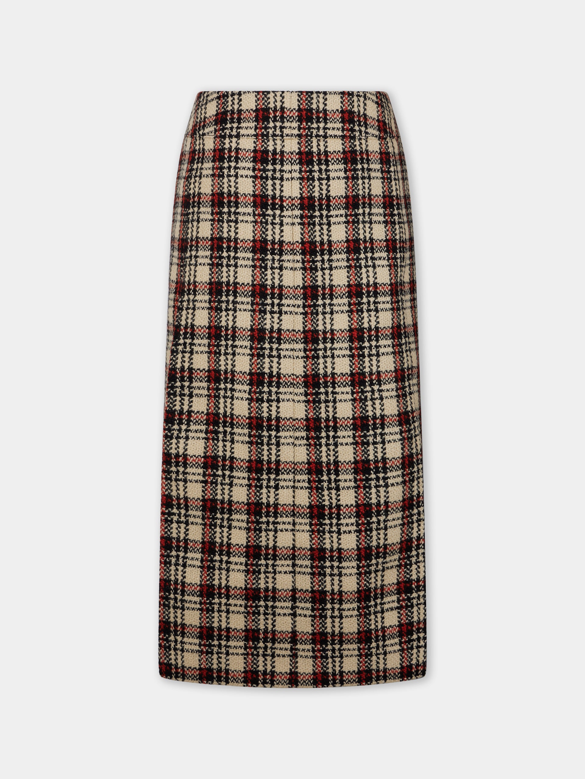 JUPE LONGUE EN LAINAGE TARTAN