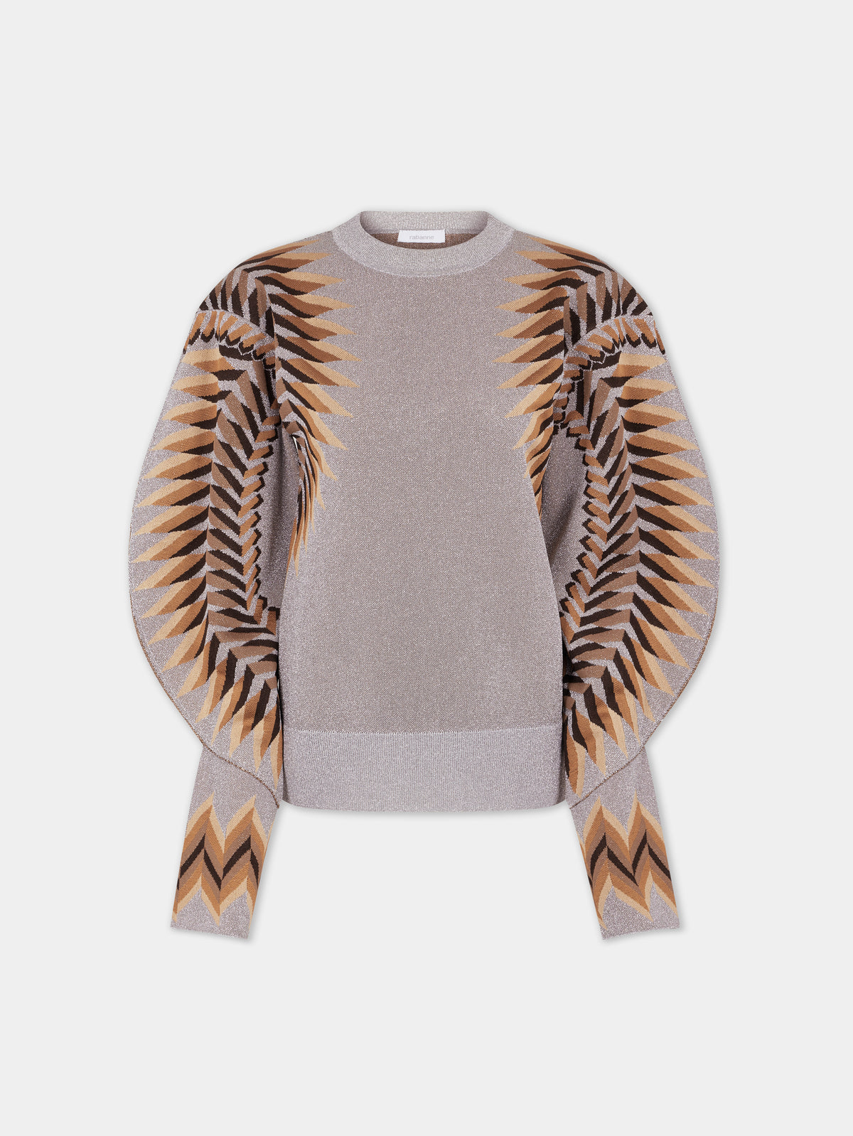 PULL MANCHES LONGUES EN JACQUARD LUREX - Image 1