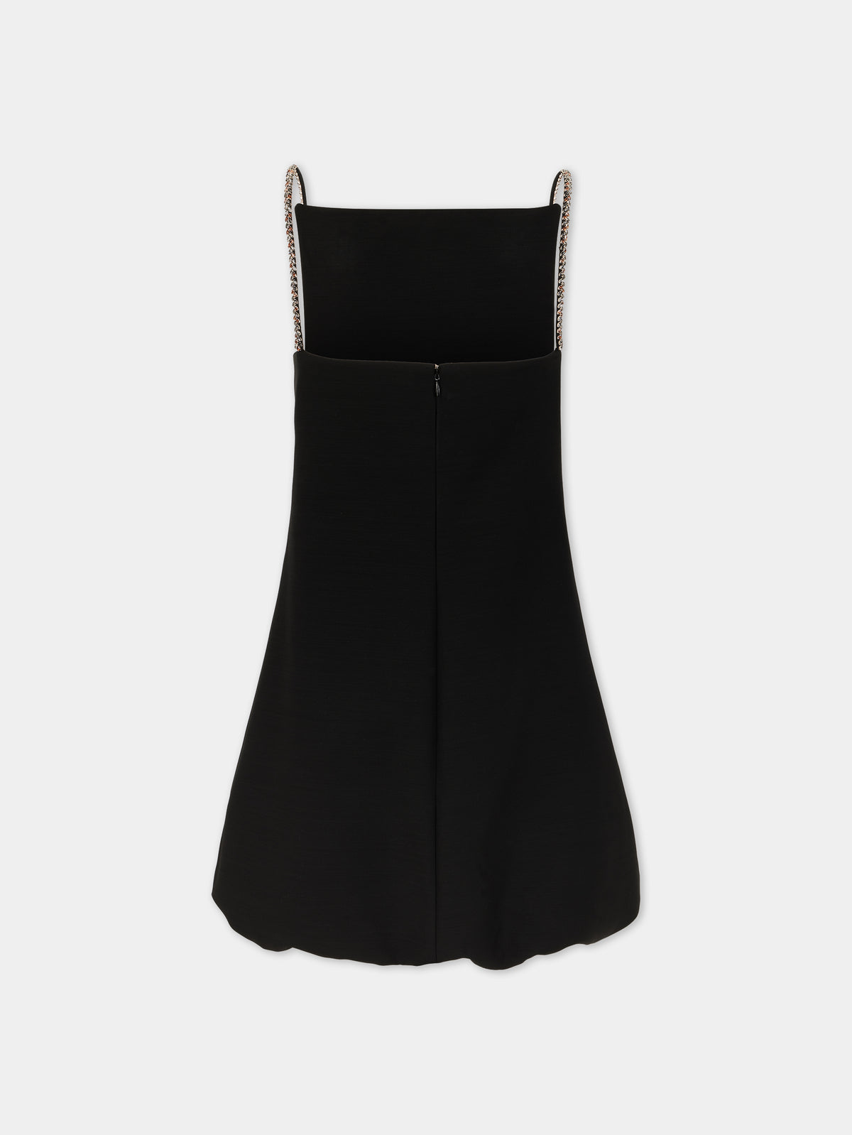 Mini floral black dress