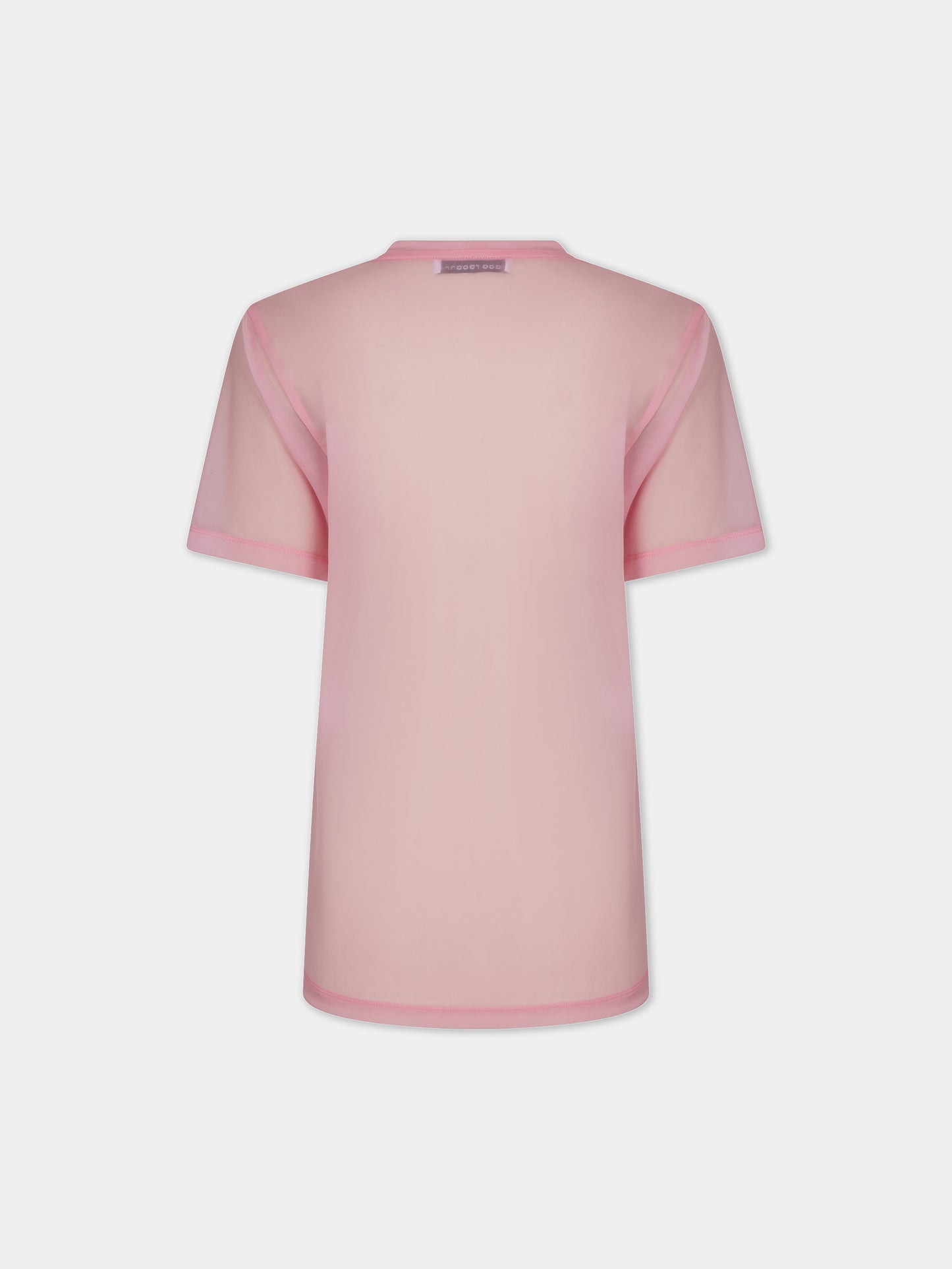 Pink faded logo-printed top