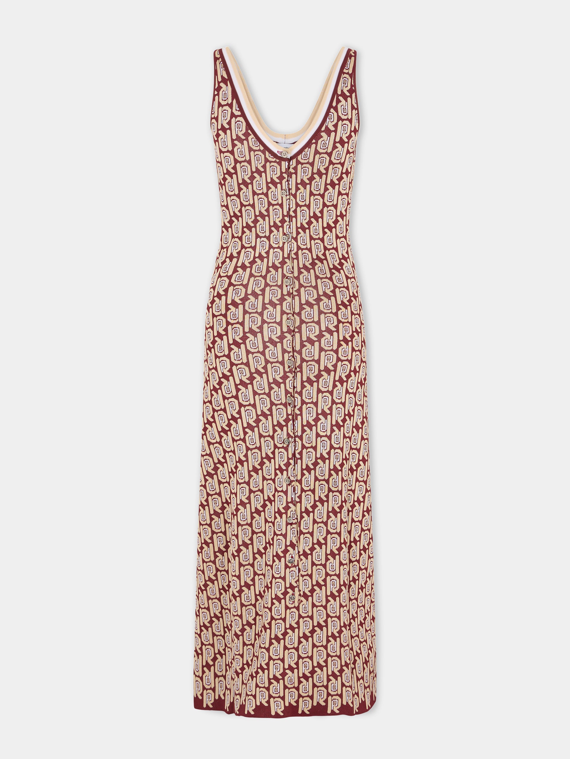 Robe longue monogramme