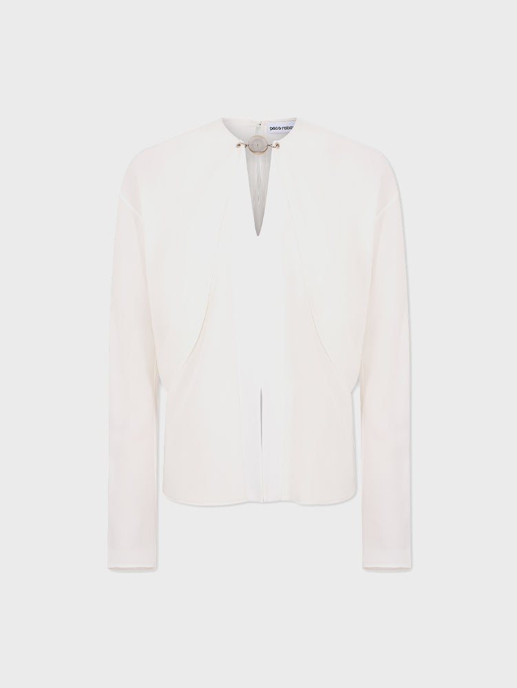 LONG SLEEVED CREAM TOP