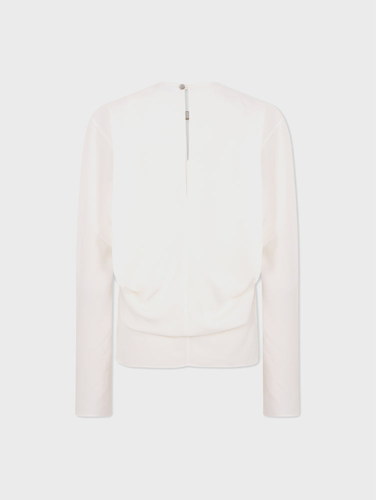 LONG SLEEVED CREAM TOP