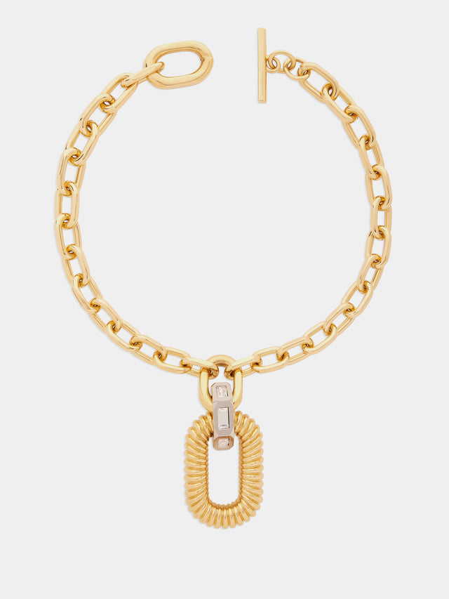 Gold xl link necklace - Image 2