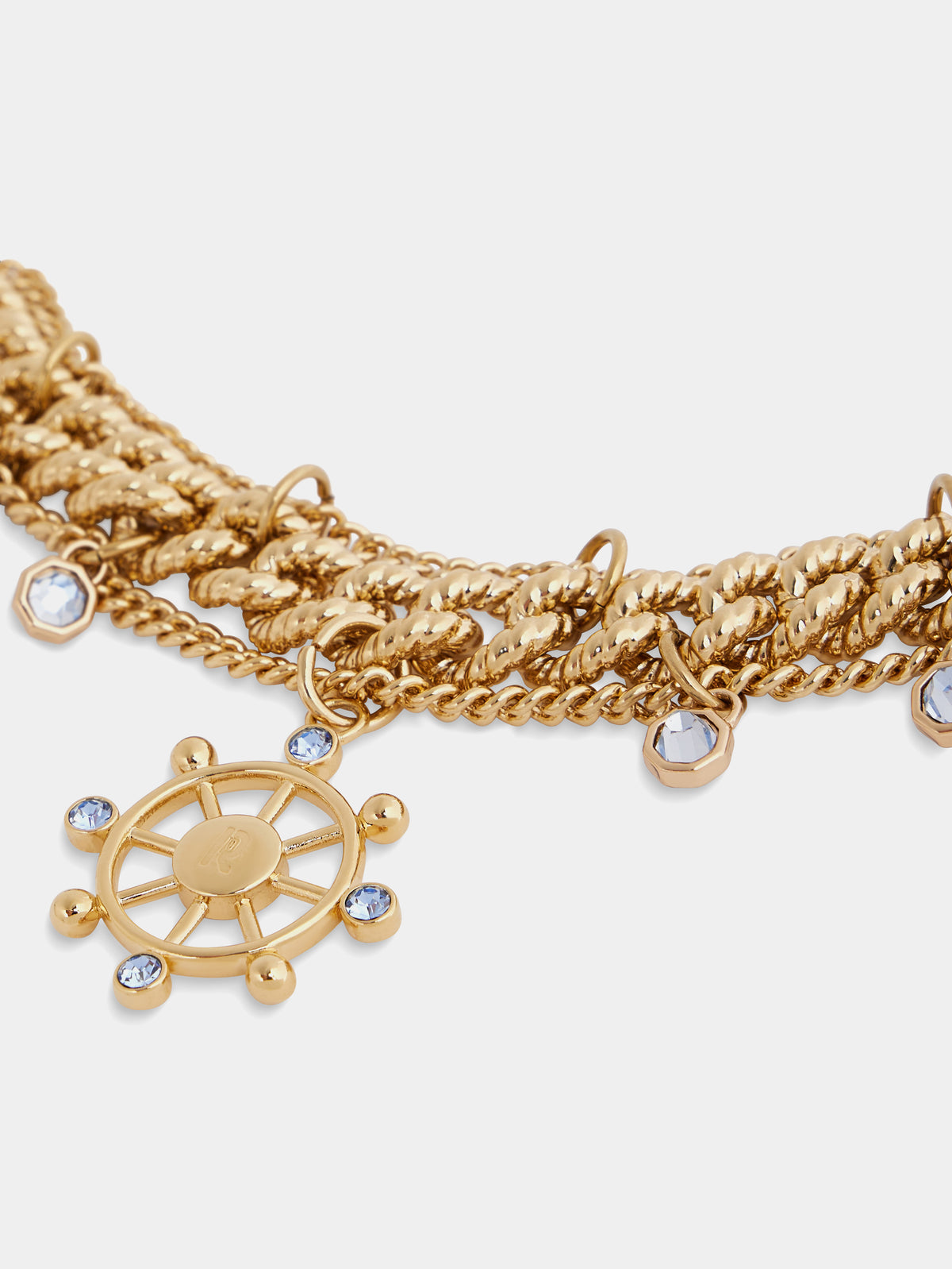 Gold choker with medals position 5