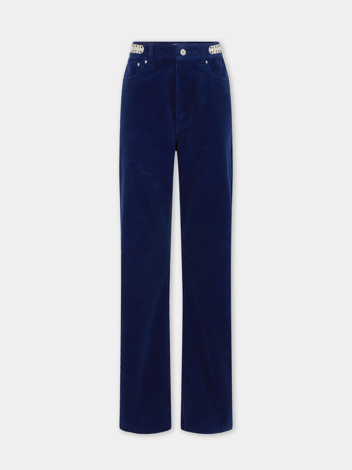 Baggy pants in velvet with 1969 discs position 1