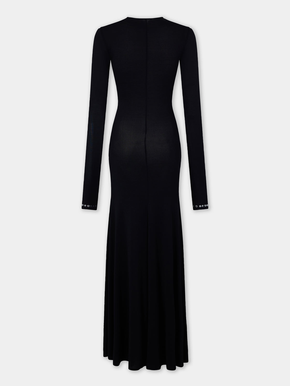 Second-skin long dress in jersey position 6