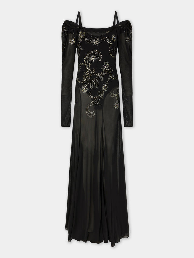 Long dress in jersey - Image 1