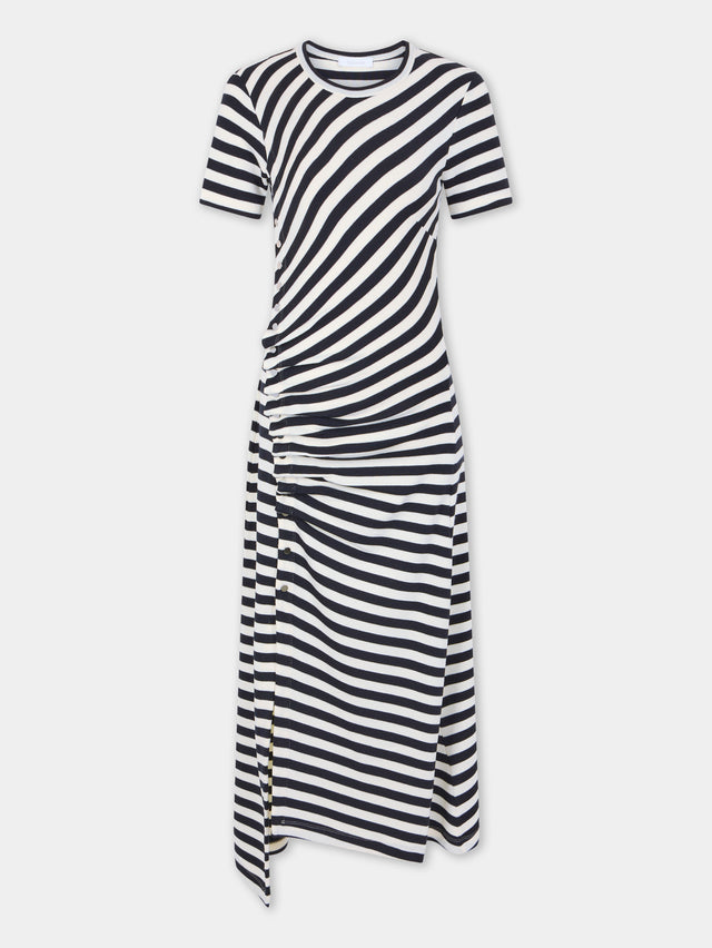 Draped midi dress in wool - Image 1