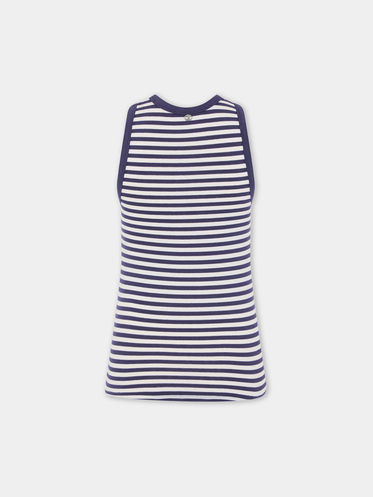 Tank top in cotton navy position 4
