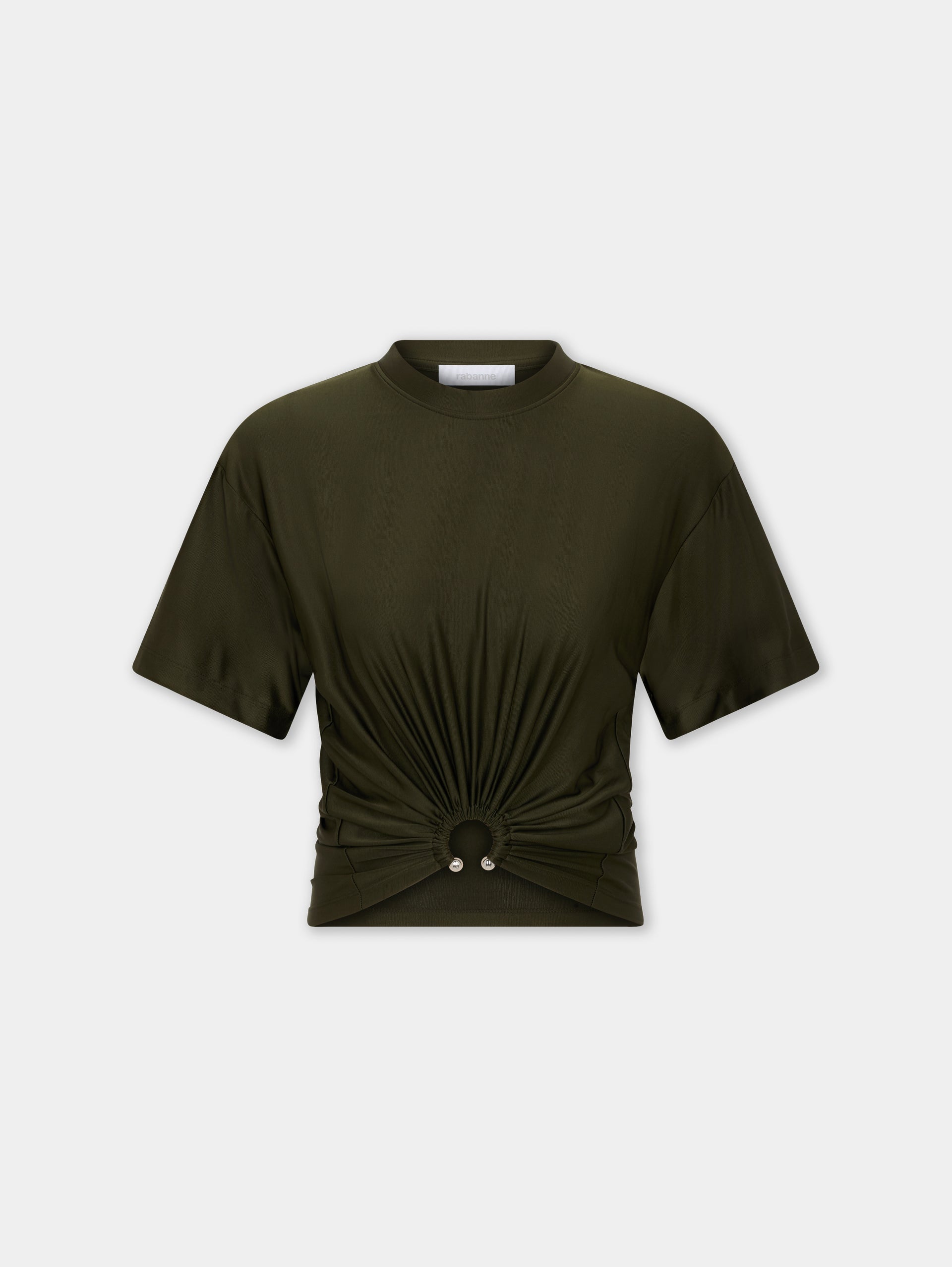Cropped t-shirt in jersey position 1