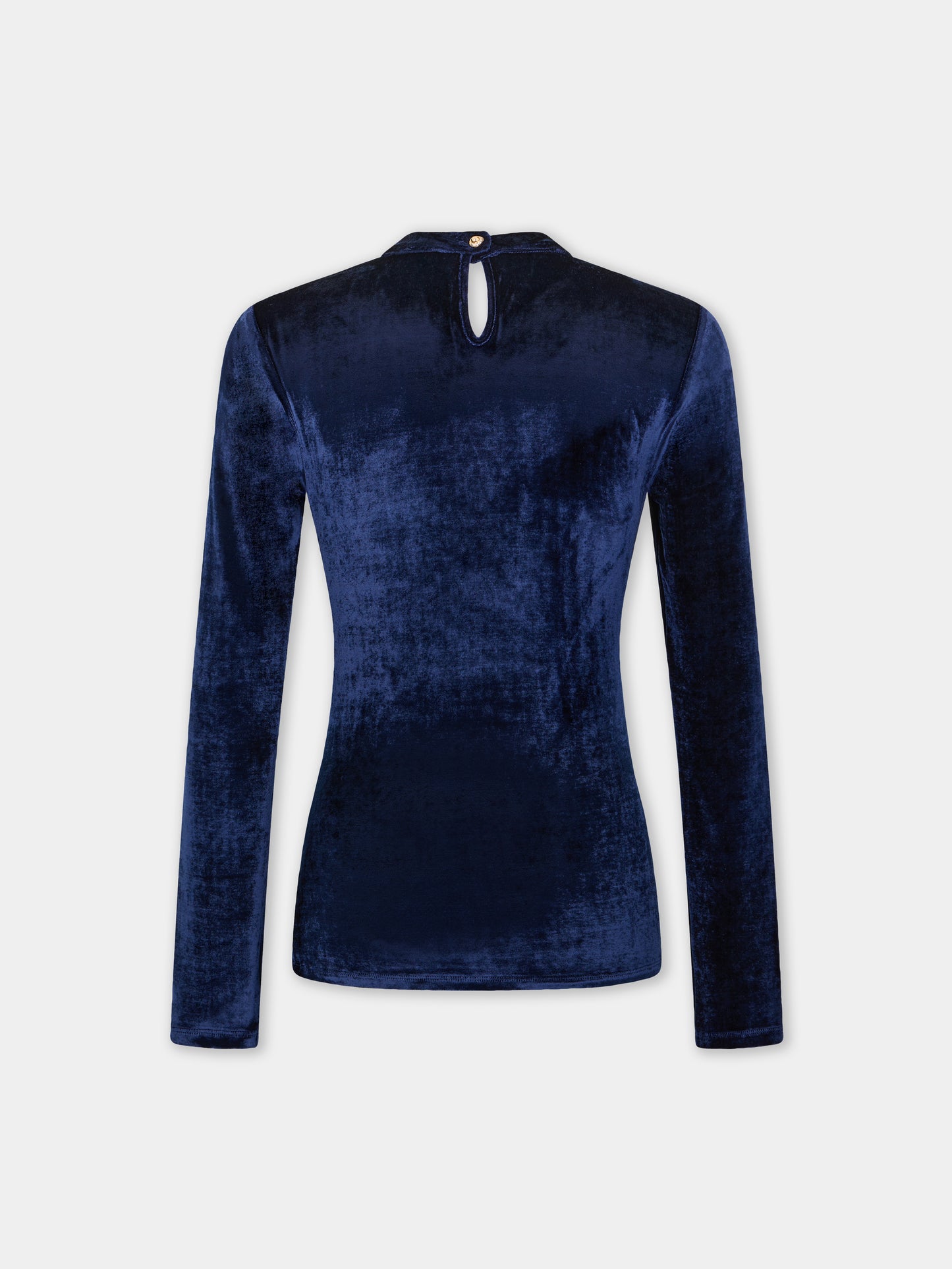 Draped top in velvet