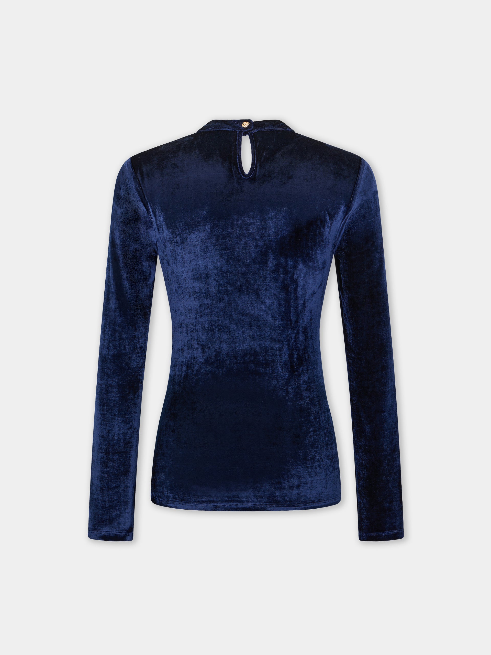 Draped top in velvet position 5