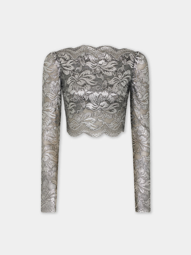 Crop top in lace - Image 1