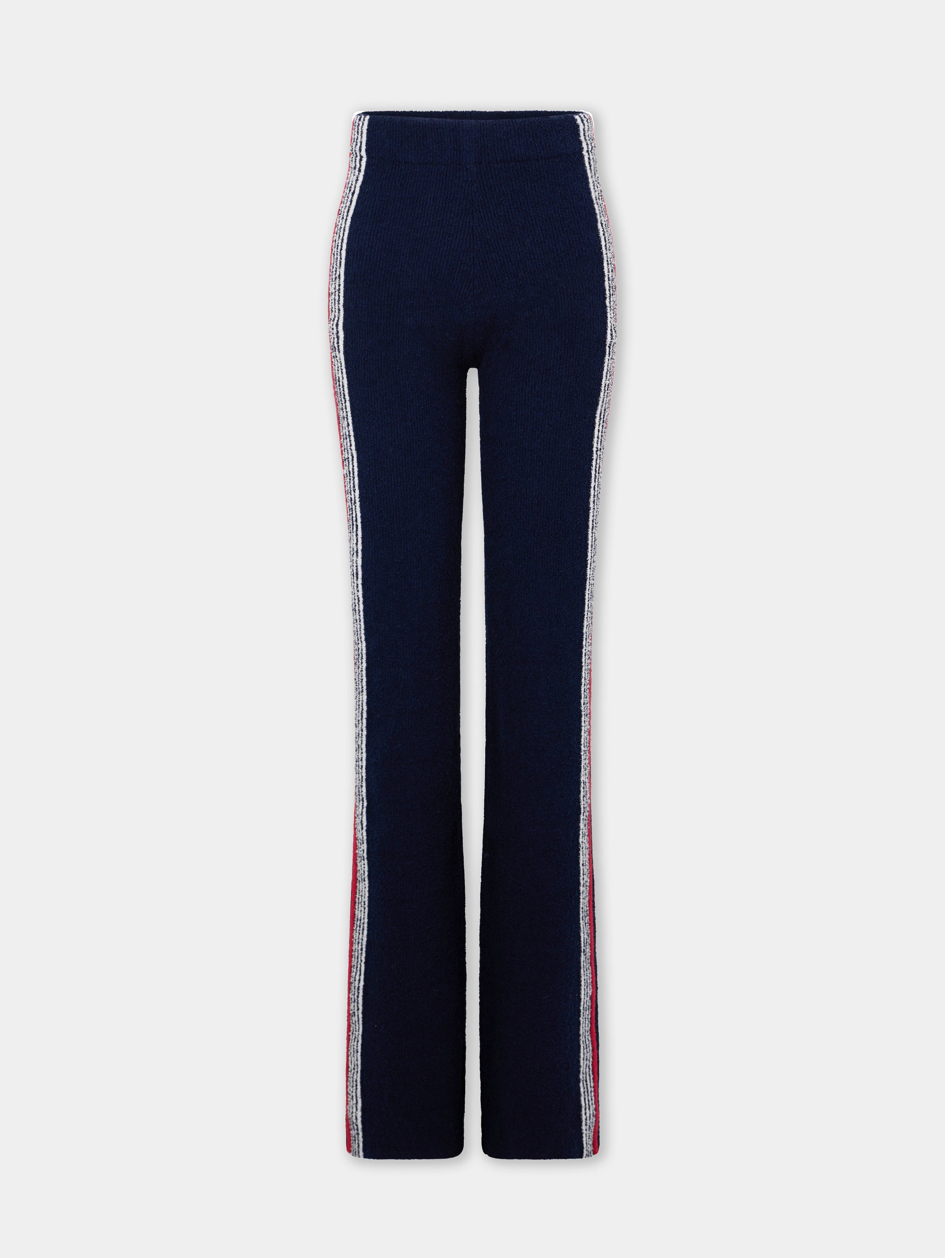Flare trousers in terry jersey position 1