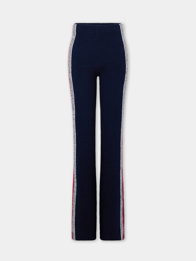 Flare trousers in terry jersey - Image 1