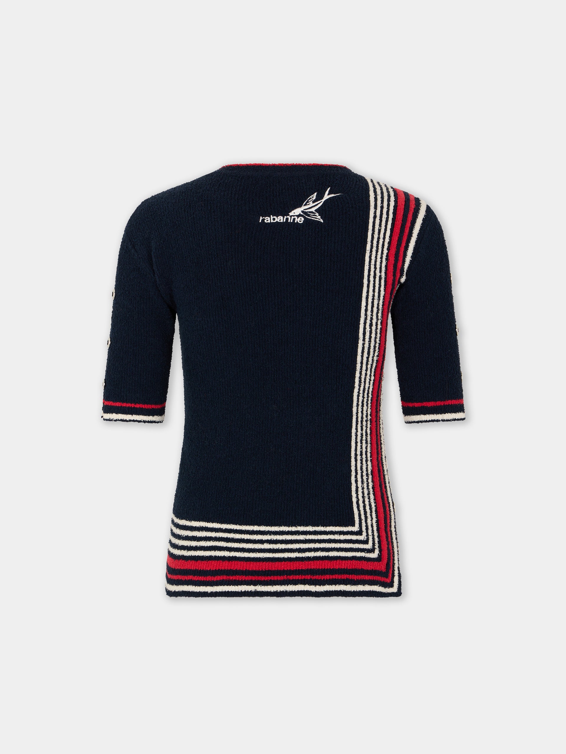 Top in terry jersey ecru position 5