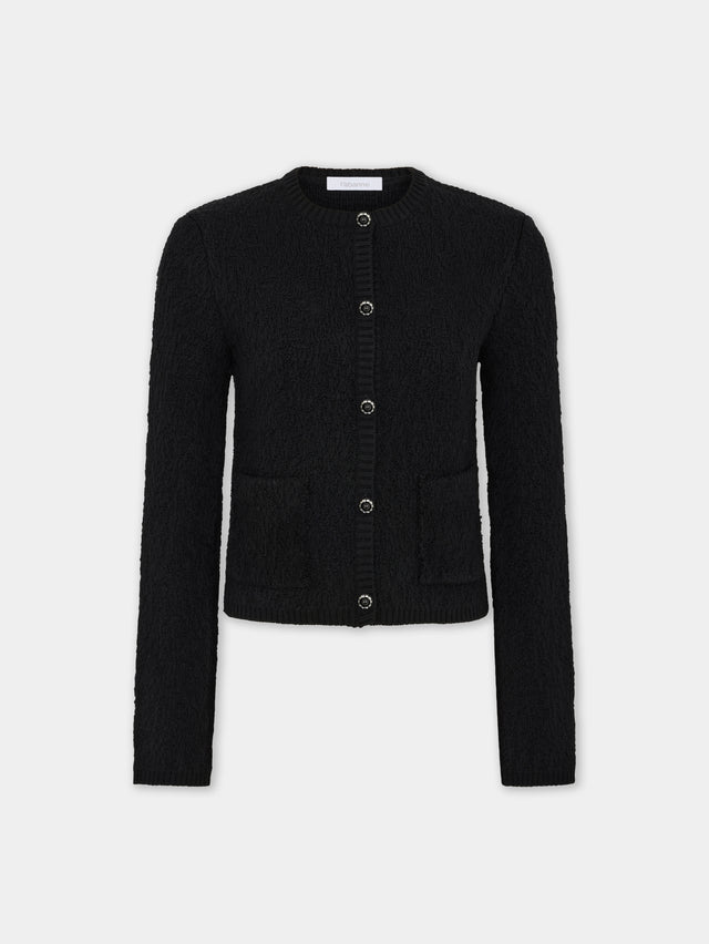 Knitted cardigan in wool - Image 1