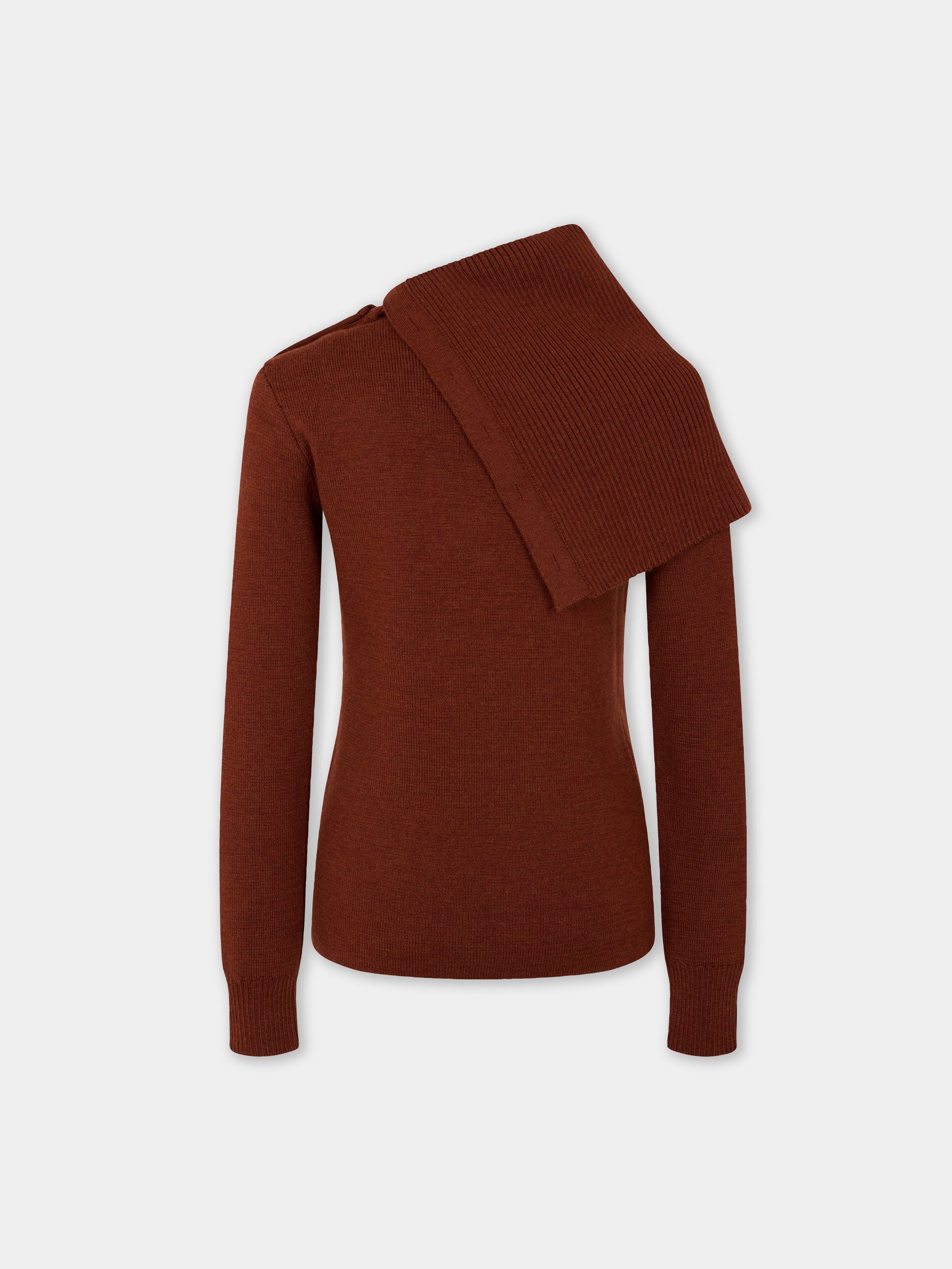 Rust sweater in wool position 7