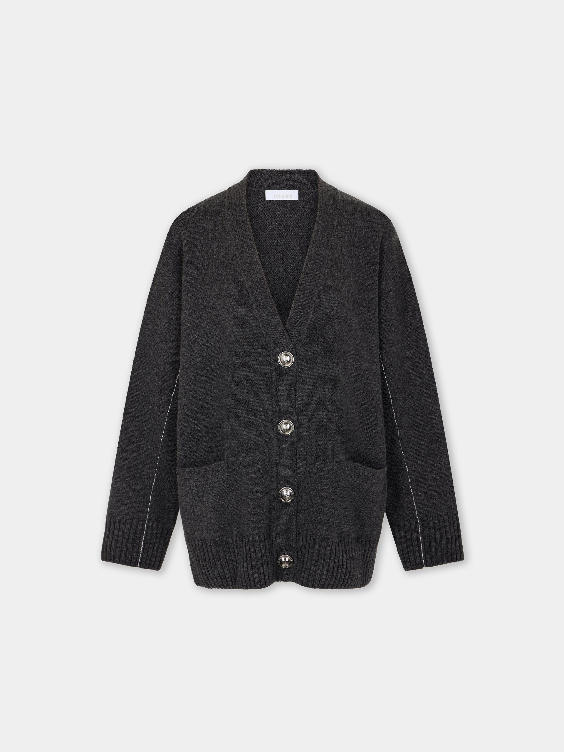Knitted cardigan in wool and cashmere position 1