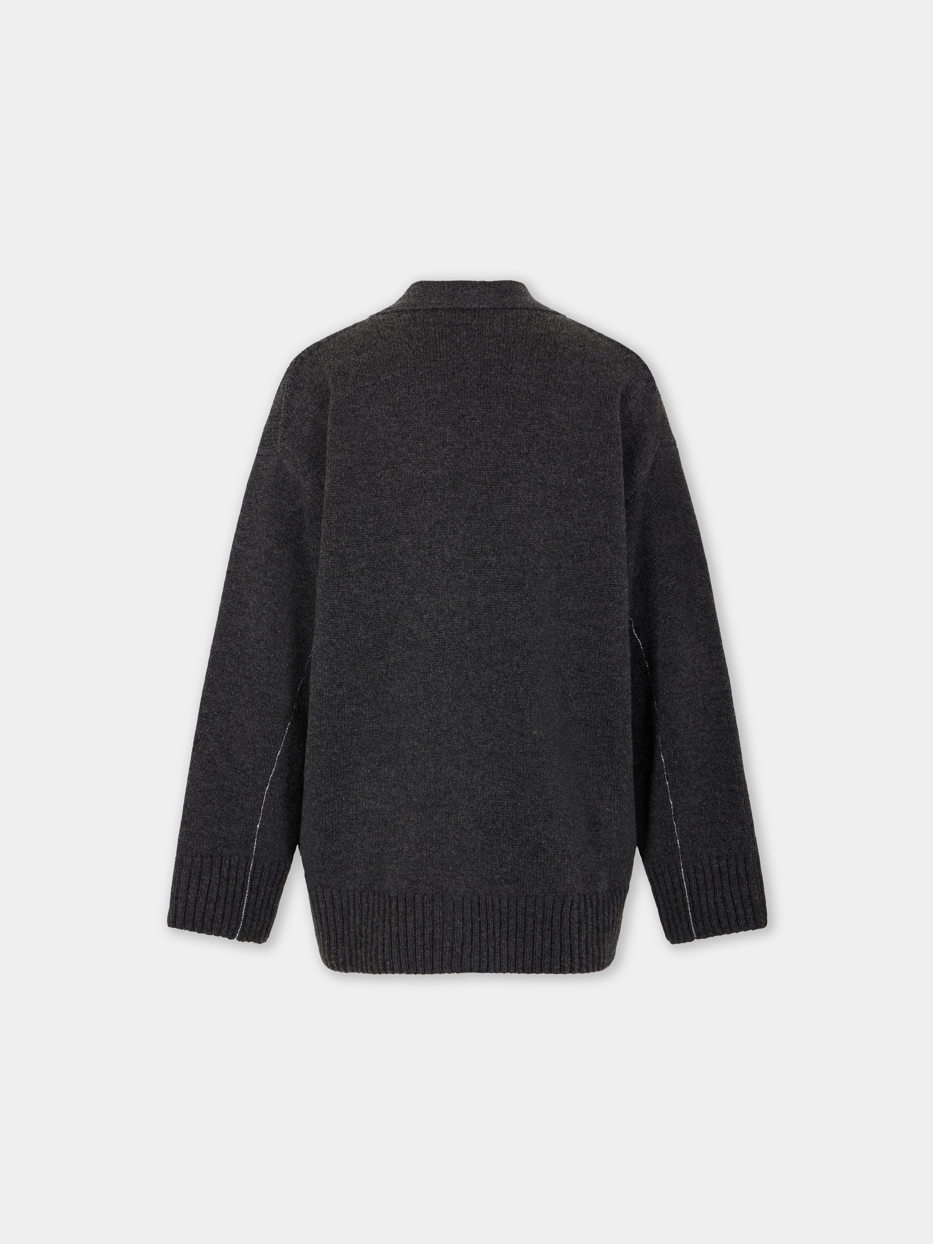 Knitted cardigan in wool and cashmere position 6