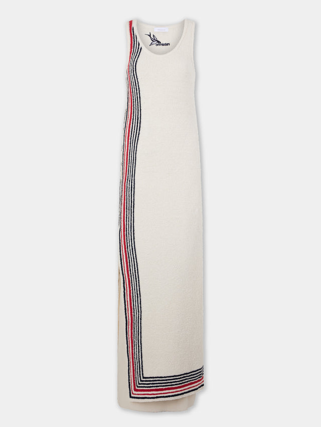 Long dress in terry jersey - Image 1