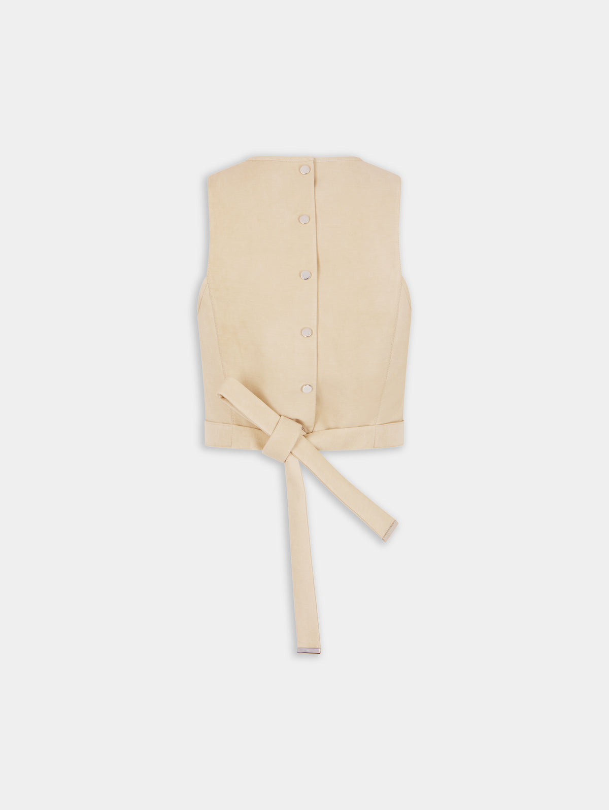 OCHRE CROP TOP IN VISCOSE TWILL position 7