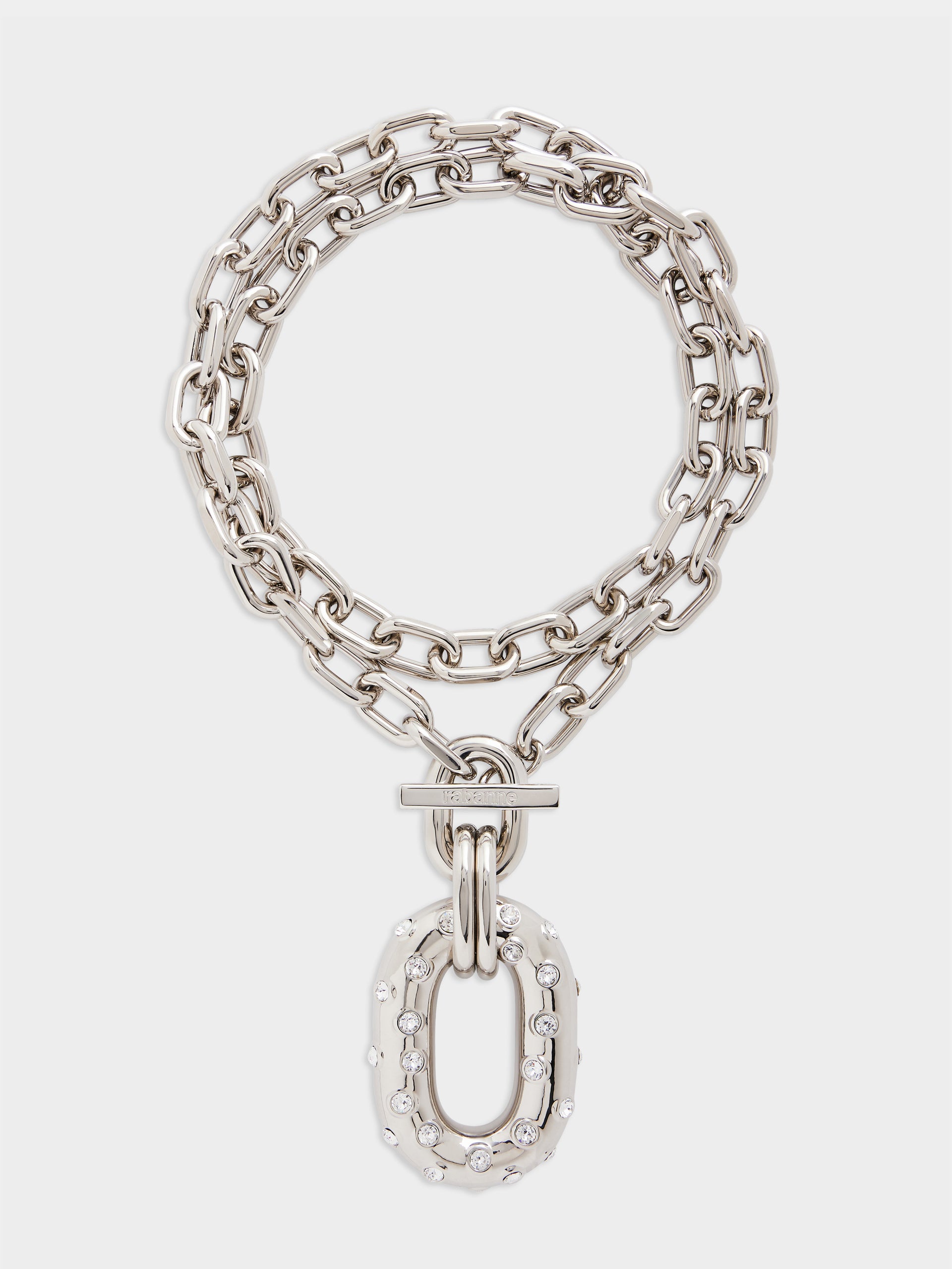 XL Link strass necklace position 1
