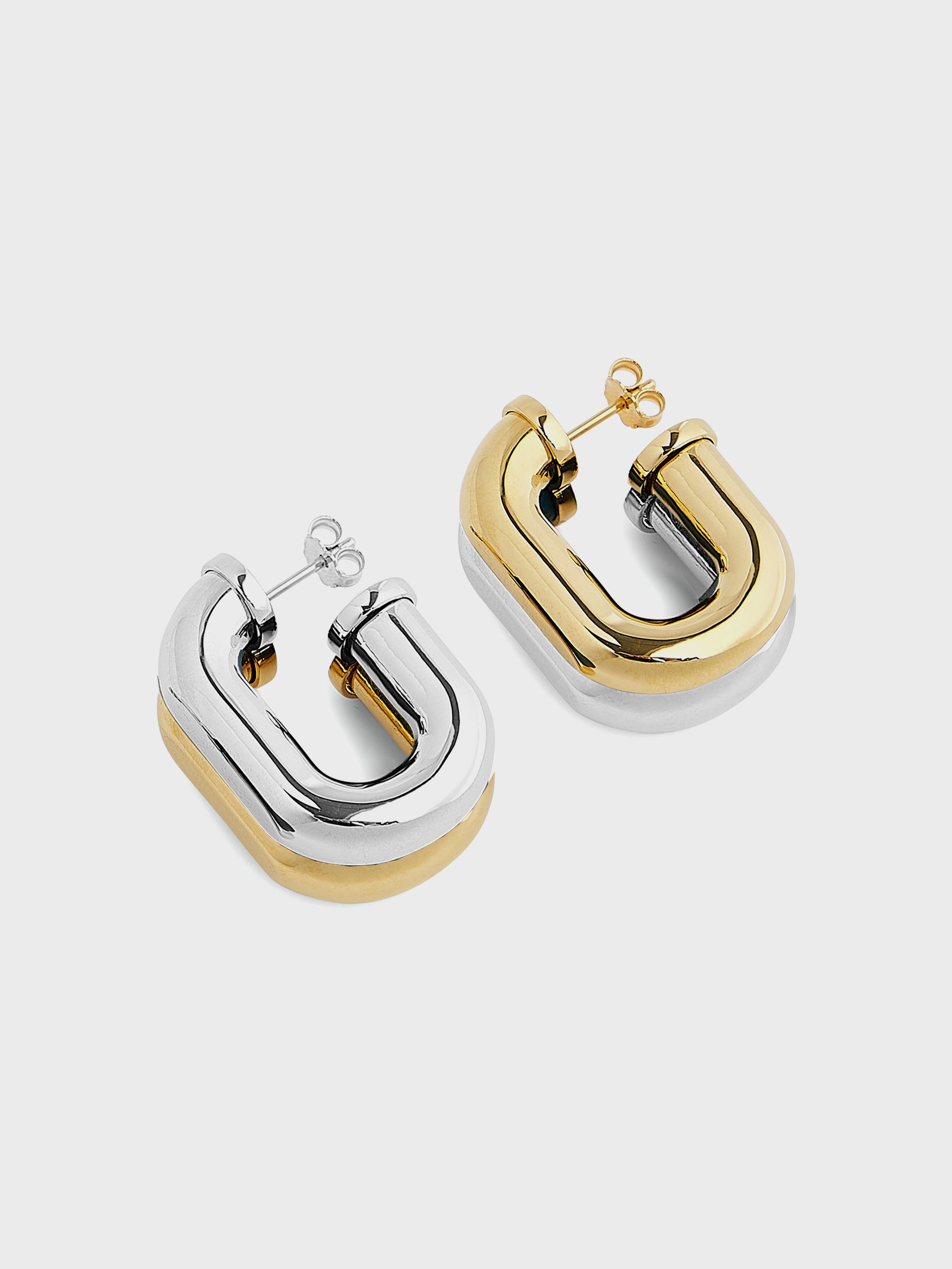 XL Link earrings silver position 4